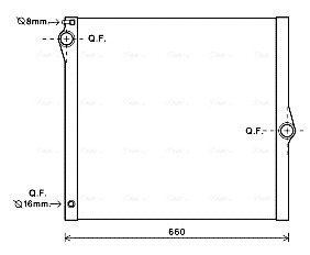 Радіатор охолодження двигуна BMW X5 (E70) (06-10) 3,0i 4,8i AT AVA AVA COOLING BWA2436