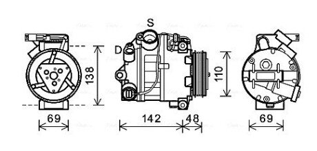 Компресор AVA AVA COOLING BWAK443