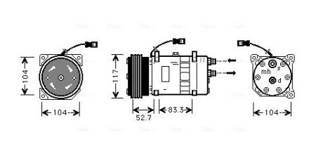 Компресор AVA AVA COOLING CNAK222