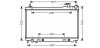 Радіатор охолодження двигуна Infinity FX35 03>08 AC+/- AVA AVA COOLING DN2304 (фото 1)