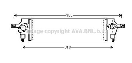 Інтеркулер Nissan X-Trail 2,0dCi 07>13, Koleos 2.0dCi 08> AVA AVA COOLING DNA4350 (фото 1)