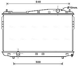 Радиатор охлаждения двигателя Chevrolet Epica (06-) MT AVA AVA COOLING DW2136 (фото 1)