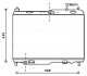 Радіатор, Система охолодження двигуна AVA AVA COOLING FD2442 (фото 1)