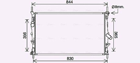 Радіатор, Система охолодження двигуна AVA AVA COOLING FD2628