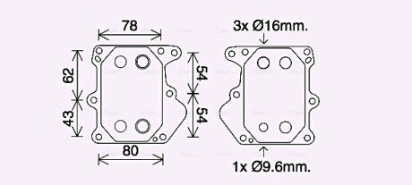 Охолоджувач оливи AVA AVA COOLING FD3625 (фото 1)