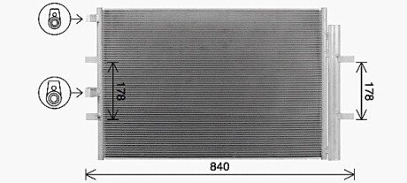 Радіатор кодиціонера AVA AVA COOLING FD5675D