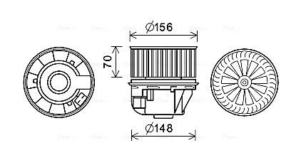 Компресор салону AVA AVA COOLING FD8630