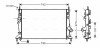 Радіатор охолодження двигуна Ford Focus II (04-11) 1,6d 1,8d 2,0d, Volvo S40 V50 1,6d 2,0d MT AVA AVA COOLING FDA2370 (фото 1)