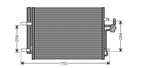 Радіатор кодиціонера AVA AVA COOLING FDA5428D