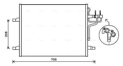 Радіатор кодиціонера AVA AVA COOLING FDA5483