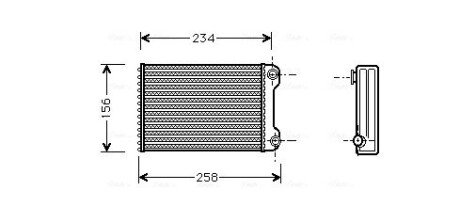 Теплообмінник, Система опалення салону AVA AVA COOLING FTA6242