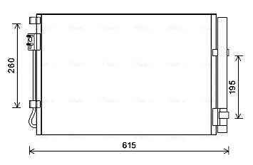 Радіатор кондиціонера HYUN ACCENT 1.4 i 11-(AVA) AVA COOLING HY5269D (фото 1)