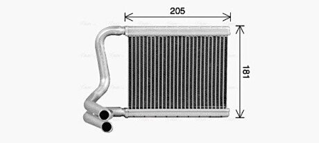 Теплообмінник, Система опалення салону AVA AVA COOLING HY6594