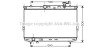 Радіатор охолодження двигуна Santa Fe 2.0 i*Man. 08/00-(AVA) AVA COOLING HYA2109 (фото 1)