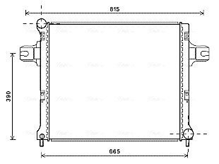 Радіатор, Система охолодження двигуна AVA AVA COOLING JEA2064