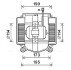 Вентилятор обігрівача салону MB S221 05>13 AVA AVA COOLING MS8669 (фото 1)