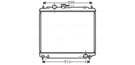 Радіатор, Система охолодження двигуна AVA AVA COOLING MT2109