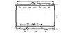Радіатор охолодження двигуна Mitsubishi Outlander 2,0i 2WD/4WD 5MT AC+/- 03>06 AVA AVA COOLING MT2183 (фото 1)