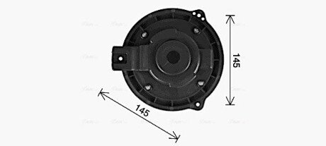 Вентилятор отопителя салона Chevrolet Captiva (06-) 2,4i 3,2i, Epica 2,0i 2,5i AVA COOLING OL8728