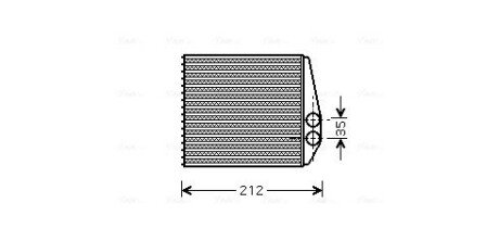 Радіатор обігрівача салону Opel Combo 1,3D 1,4 1,6i 1,7D 04> AVA AVA COOLING OLA6354