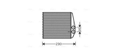 Радіатор обігрівача салону Opel Vectra C (02-) AVA AVA COOLING OLA6355