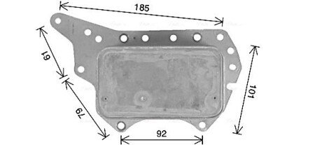 Охолоджувач оливи AVA AVA COOLING RT3657