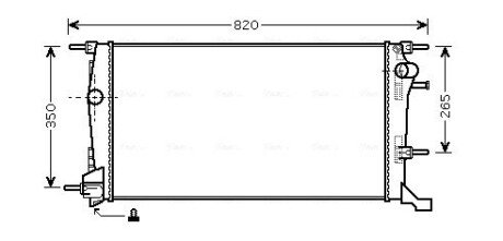 Радіатор, Система охолодження двигуна AVA AVA COOLING RTA2409