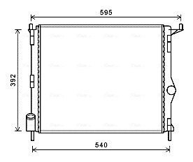 Радіатор, Система охолодження двигуна AVA AVA COOLING RTA2476