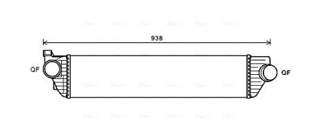 Інтеркулер NISSAN NV 400, OPEL MOVANO B (10-) (AVA) AVA COOLING RTA4498