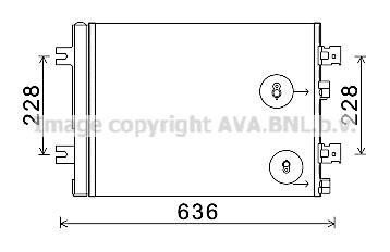 Радіатор кондиціонера Renault Logan I 1,4-1,6i 04&gt;10 AVA AVA COOLING RTA5467D (фото 1)