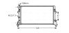 Радіатор охолодження двигуна VW Polo 1,4i 09>, Polo sedan 1,6i 10>, Skoda Fabia 1,2d 1,6d 10>, Rapid 1,6i 1,6d 12> MT AC+/- AVA AVA COOLING STA2037 (фото 1)