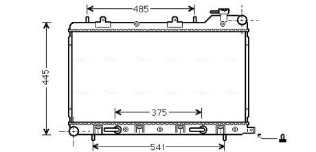 Радіатор, Система охолодження двигуна AVA AVA COOLING SU2075
