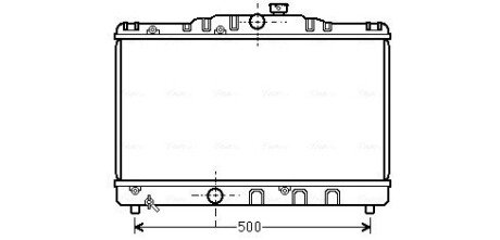 Радіатор охолодження COROLLA EE90 1.3MT 87-92(AVA) AVA COOLING TO2115 (фото 1)