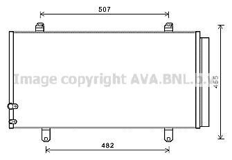 Радиатор кондиционера Toyota Camry (11-19)/Lexus ES (14-18) AVA COOLING TO5698D