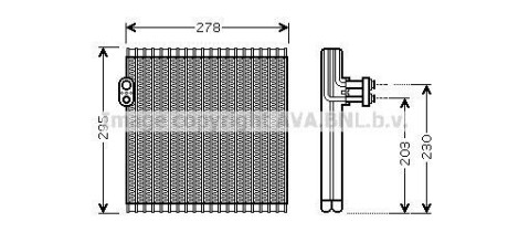 Випарник кондиціонера Toyota Camry (06-19)/ Lexus Es, Rx (06-18) AVA AVA COOLING TOV485