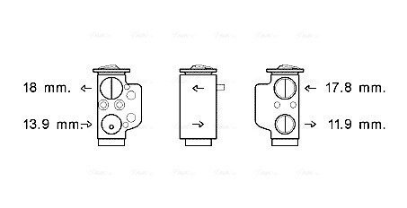 Розширювальний клапан AVA AVA COOLING VN1367