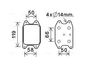 Охолоджувач оливи AVA AVA COOLING VN3394