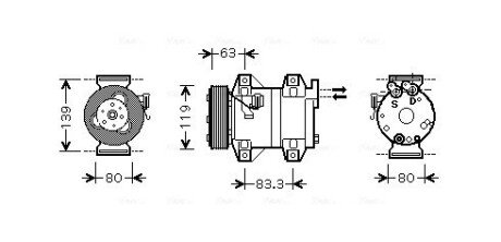 Компресор AVA AVA COOLING VOAK121