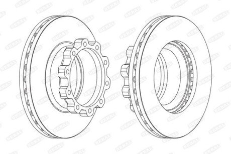 Гальмівний диск BERAL BCR170A