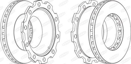 Гальмівний диск BERAL BCR210A
