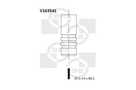 Клапан двигуна BGA V163541 (фото 1)