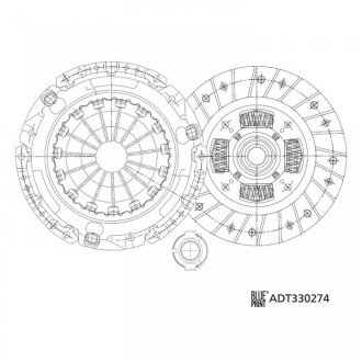 Ремонтний комплект зчеплення BLUE PRINT ADT330274