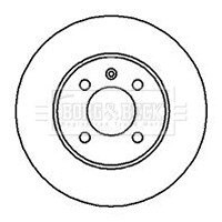 - Диск гальмівний (2 шт) BORG & BECK BBD4037