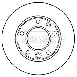 - Диск гальмівний (2 шт) BORG & BECK BBD5134