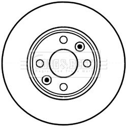 - Диск гальмівний (2 шт) BORG & BECK BBD5226