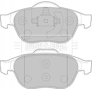 - Гальмівні колодки до дисків BORG & BECK BBP1731