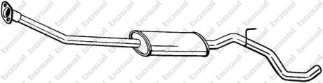 Глушник середня частина NISSAN NOTE (06-13) (286-277) BOSAL 286277