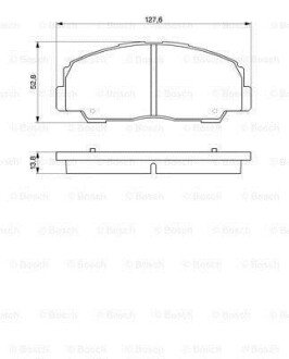 Колодки тормозные 0 986 424 297 BOSCH 0986424297