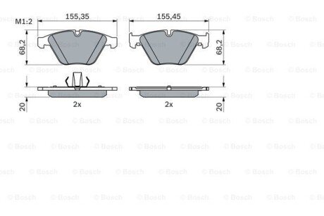 Гальмівні колодки дискові ROBERT 0 986 424 608 BOSCH 0986424608