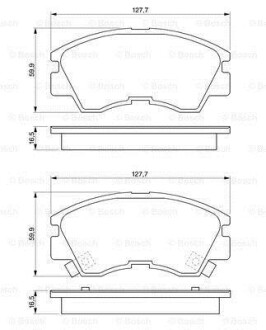 ГАЛЬМІВНІ КОЛОДКИ, ДИСКОВІ BOSCH 0 986 460 978